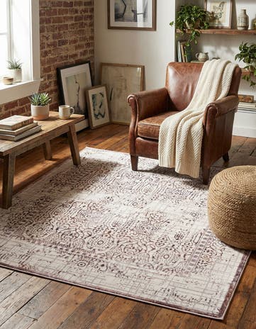 Violet Derbyshire Square Rug