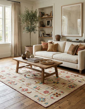 5' x 6' 10 Hand Woven Kilim Suzani Wool Rug
