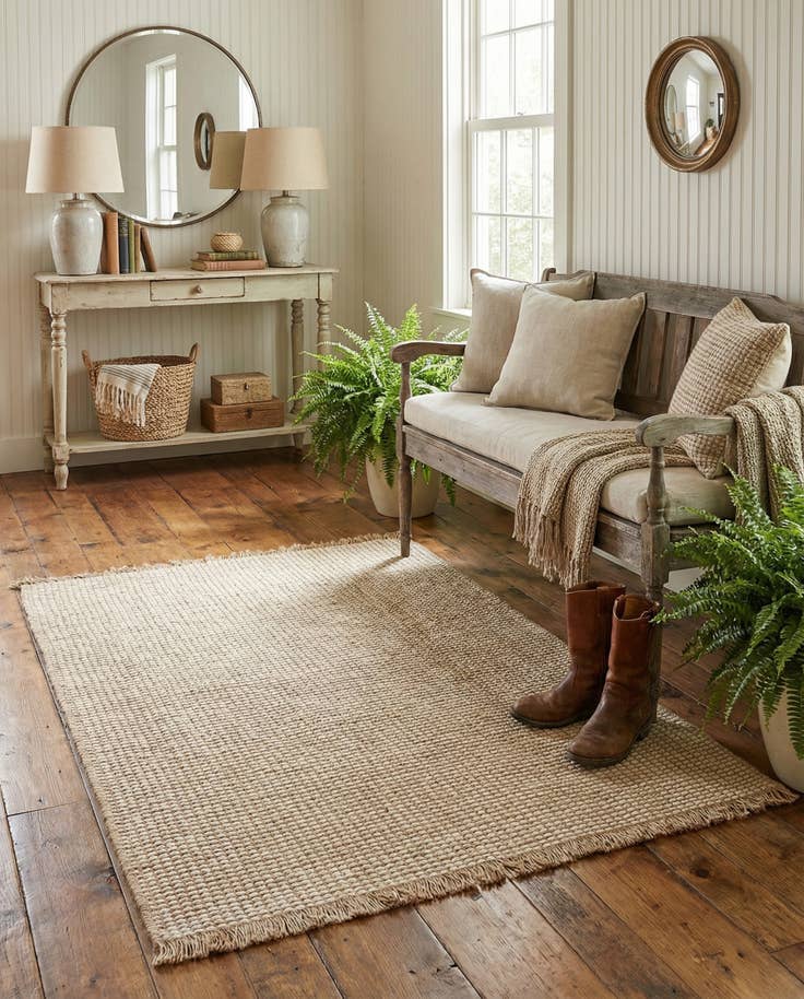 Detail image of 4' 1 x 6' 1 Cottage Farm Rug