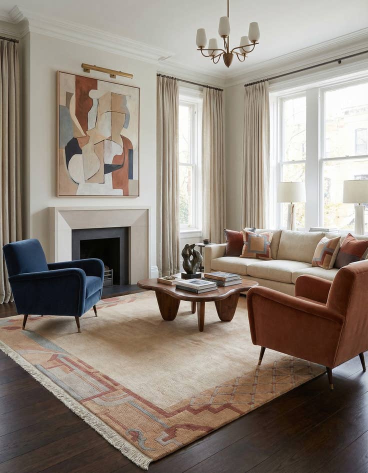 Detail image of  8' 3 x 11' 4  Hand Knotted Tibet Wool Rug