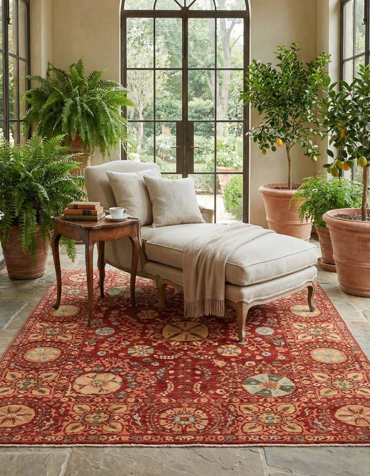 Detail image of 8' 7 x 10' 1  Hand Knotted Ariana Ziegler Oriental Rug