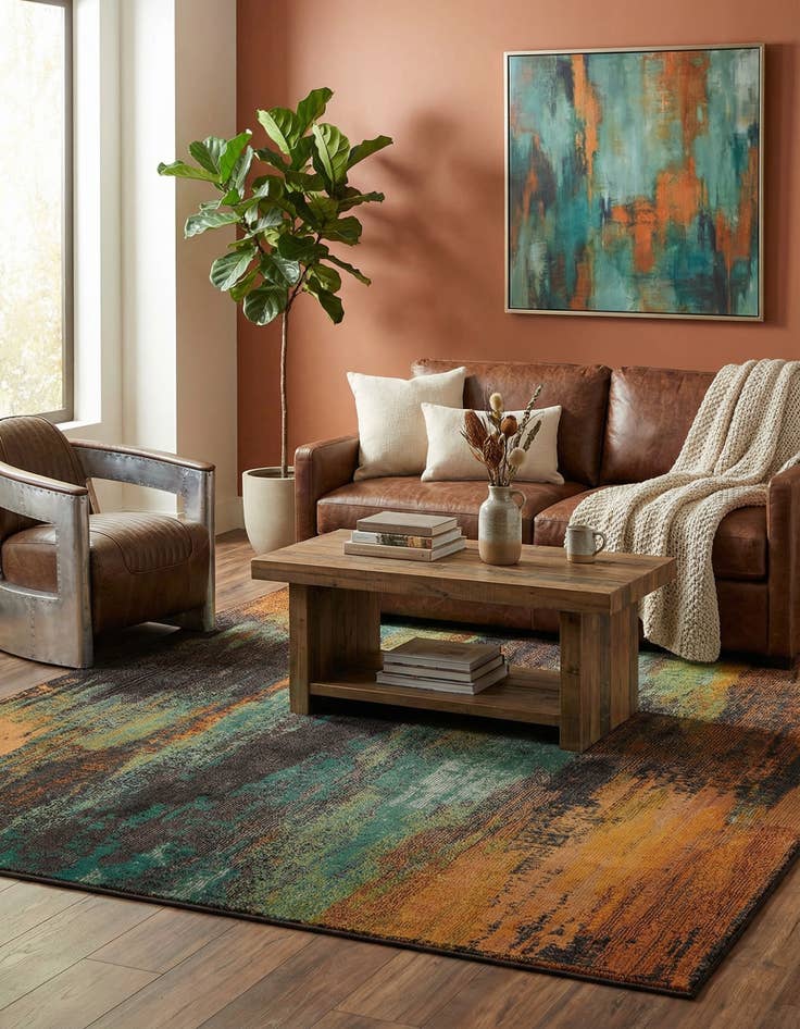 Detail image of  6' x 9'  Washable Sevilla Rug