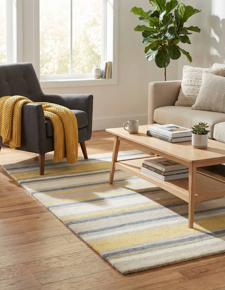 Detail image of 2' 8 x 4' 10 Luna Wool Rug