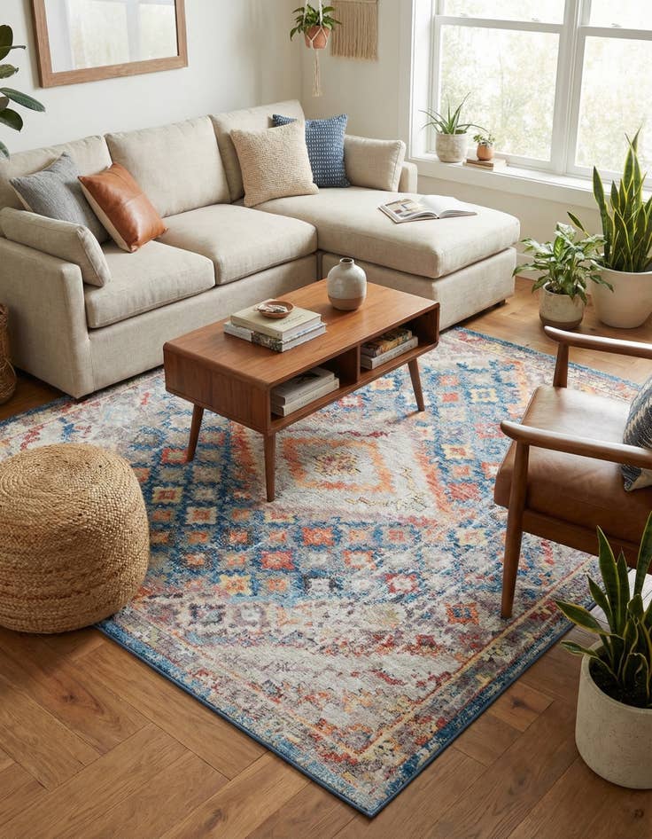 Detail image of 8' x 8' Brooklyn Square Rug