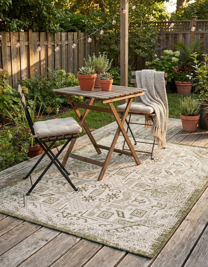 4' x 6' Easy-Clean Aztec Indoor / Outdoor ...