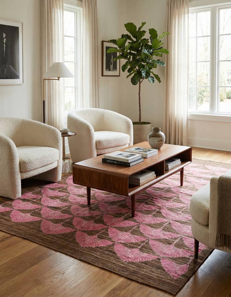 Detail image of 6' 5 x 9' 9  Hand Woven Kilim Modern Wool Rug