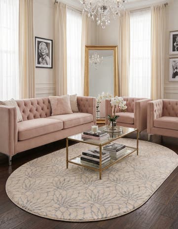 5' 3 x 8' Marilyn Monroe&trade; Glam Dahlia Oval Rug