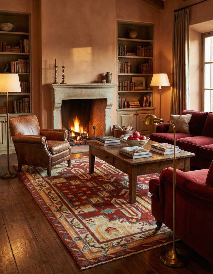 Detail image of 5' 8 x 8'  Hand Knotted Balouch Rug