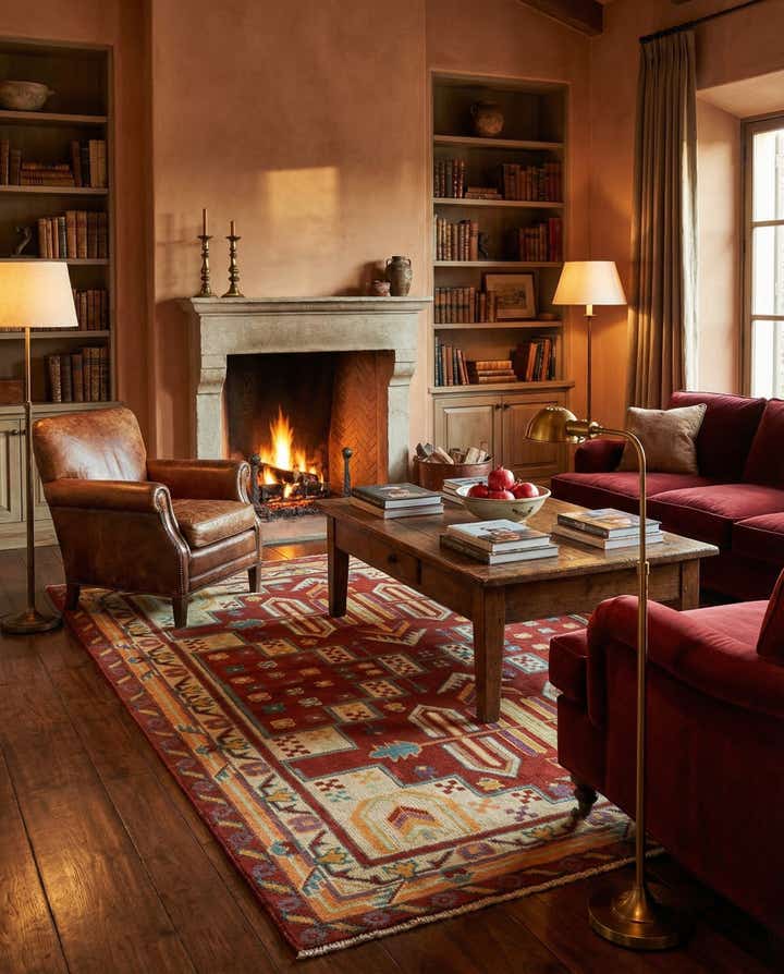 5' 8 x 8' Hand Knotted Balouch Rug