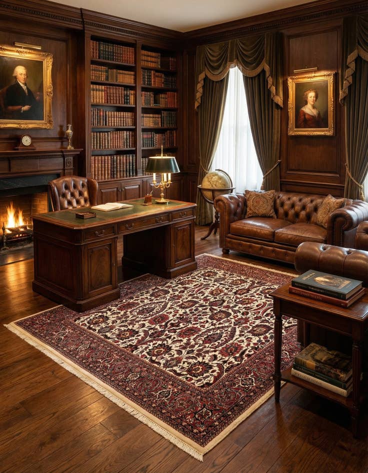 Detail image of  4' 10 x 5' 6 Bidjar Square Rug