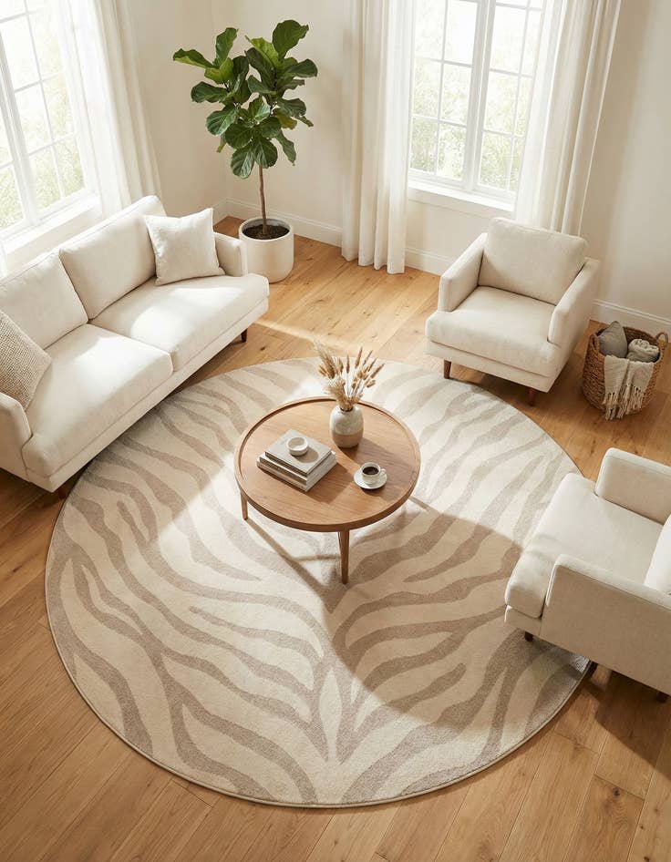 Detail image of 8' x 8' Contour Round Rug