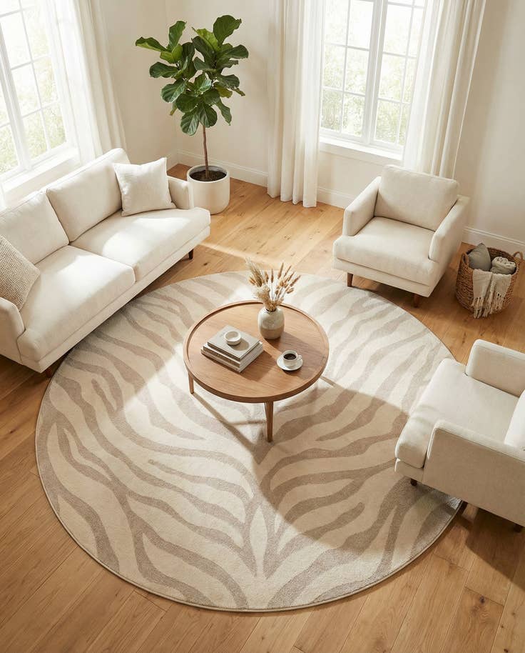 Detail image of 8' x 8' Contour Round Rug