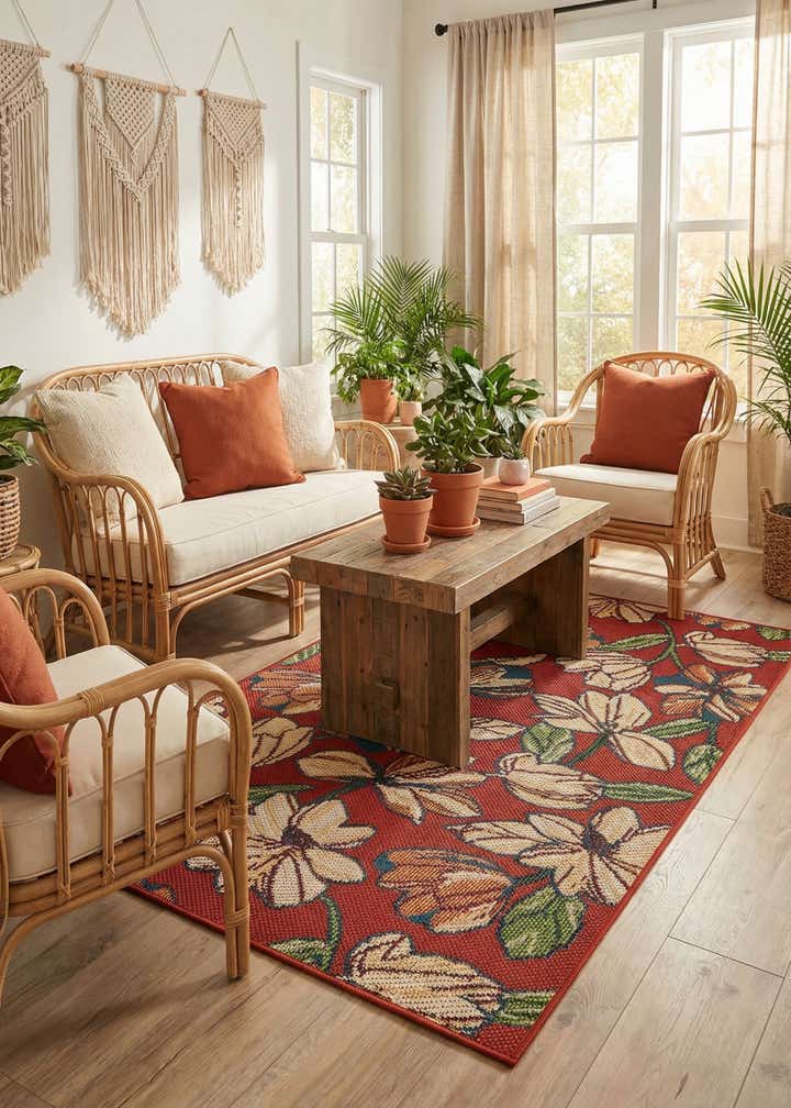 4' x 6' Easy-Clean Baja Indoor / Outdoor Rug