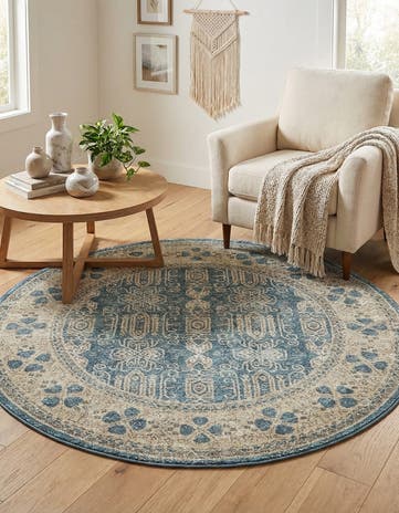 4' x 4' Viola Round Rug