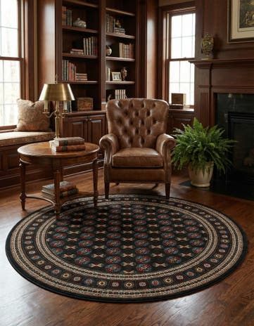 7' 10 x 7' 10 Bokhara Round Rug