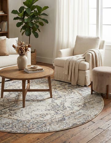 Cream Lexington Round Rug