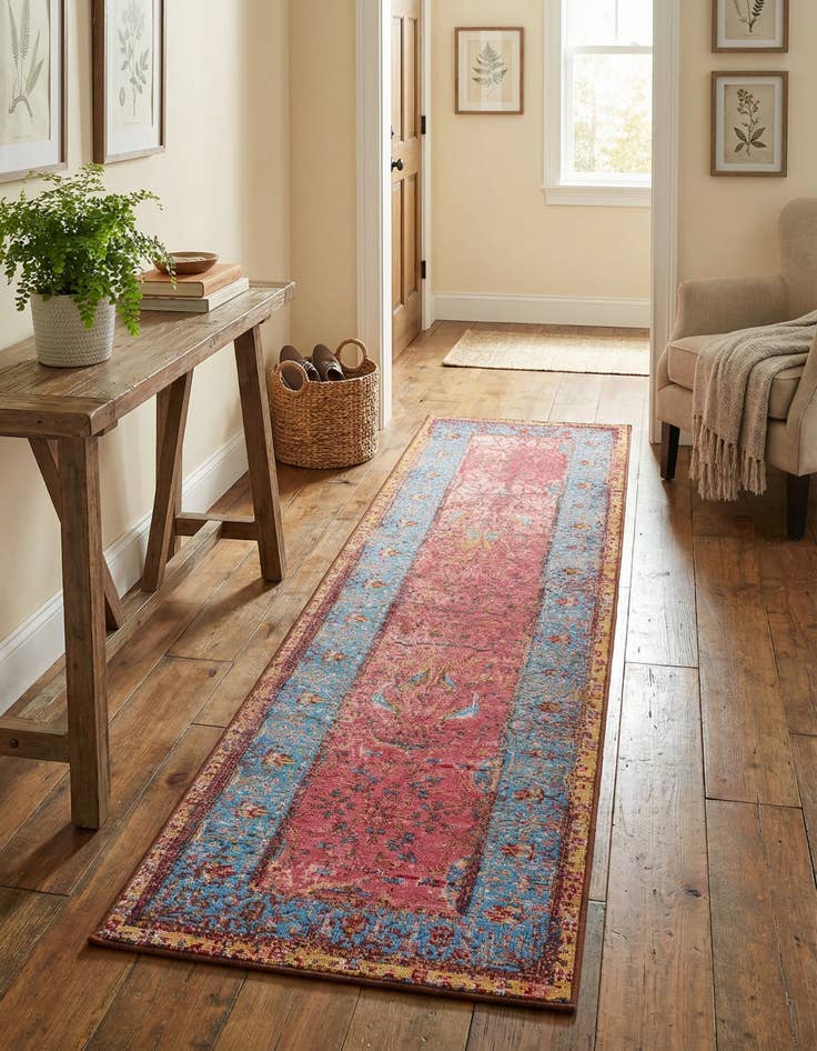 Detail image of 2' x 8' Easy-Clean Traditional Indoor / Outdoor Runner Rug