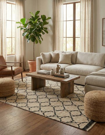 6' 6 x 10' Hand Knotted Darya Wool Rug