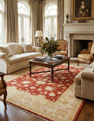 6' 8 x 9' 10 Ziegler Wool Rug