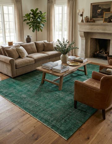 9' 6 x 12' 7 Hand Knotted Ultra Vintage Persian Wool Rug