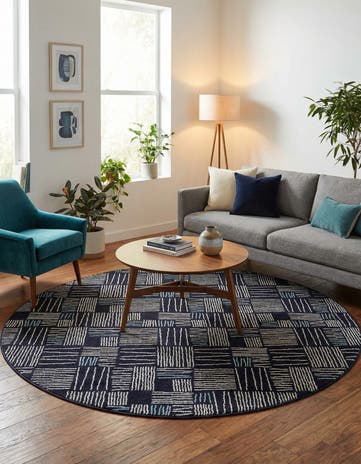 7' 10 x 7' 10 Hanahan Round Rug