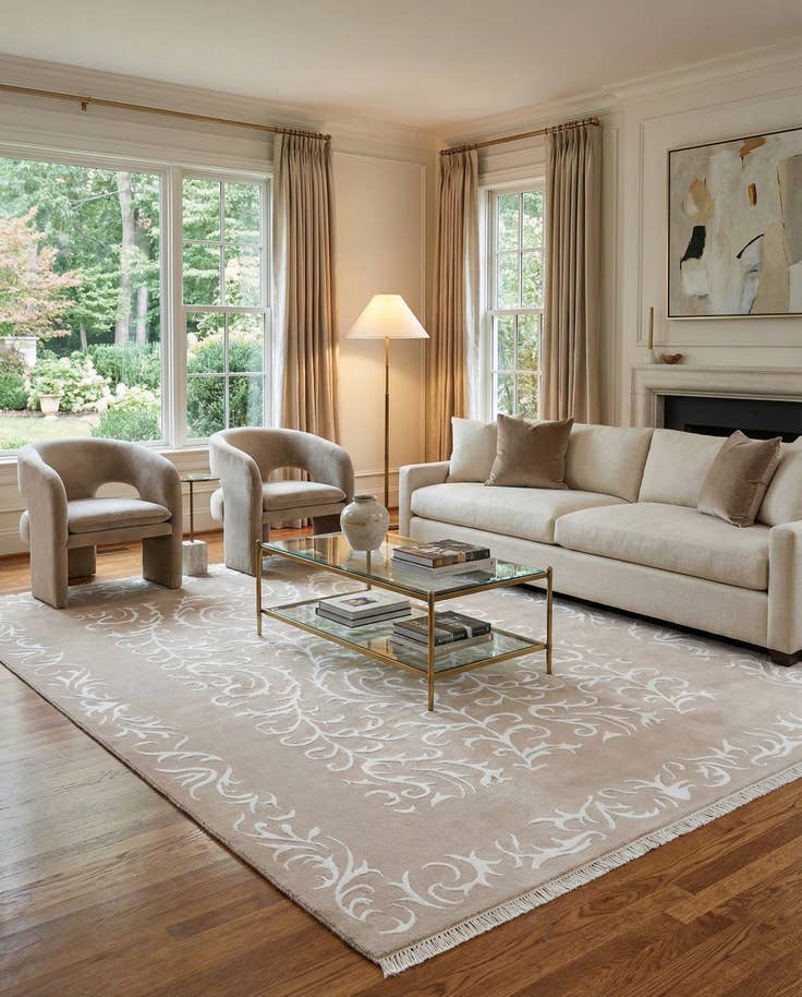 Detail image of 6' 9 x 9' 5 Hand Knotted Darya Rug
