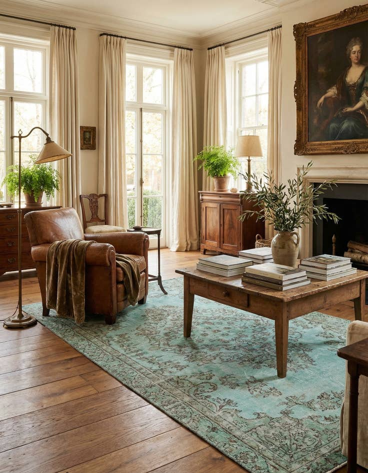 Detail image of 5' x 8' 7 Ultra Vintage Wool Rug