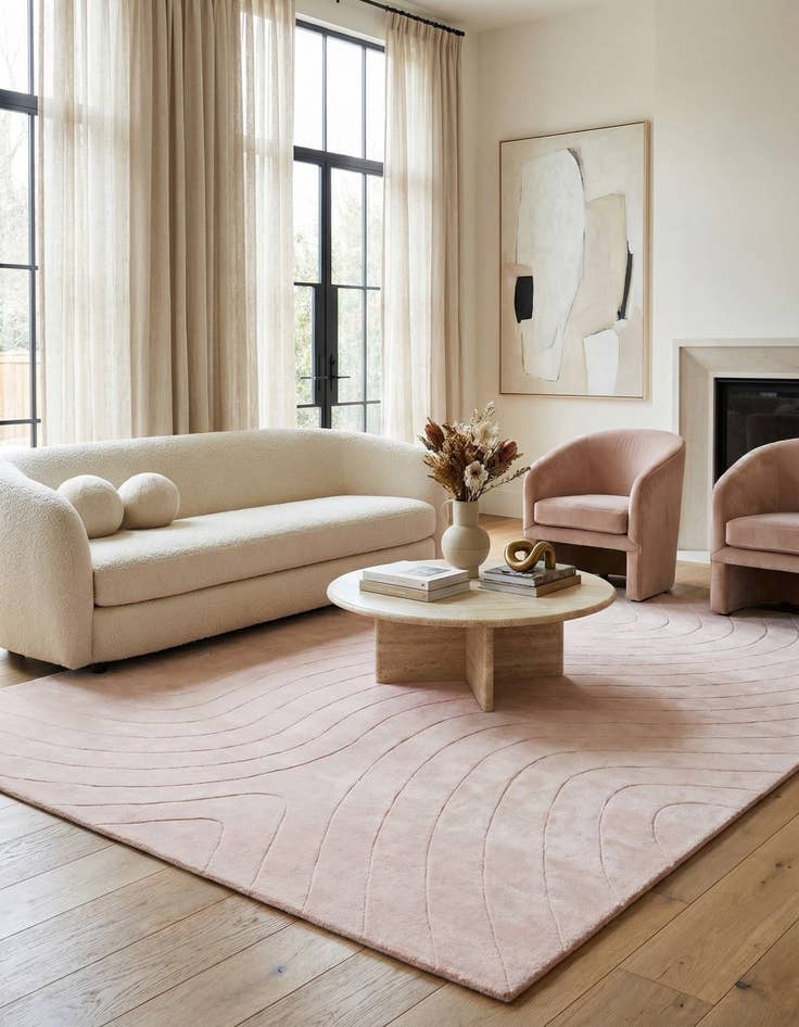 Detail image of 9' 10 x 13' 1  Hand Knotted Darya Wool Rug