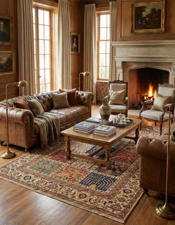 5' 10 x 8' 3 Hand Knotted Ariana Ziegler Oriental Rug