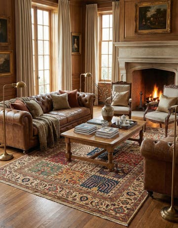 5' 10 x 8' 3 Hand Knotted Ariana Ziegler Oriental Rug