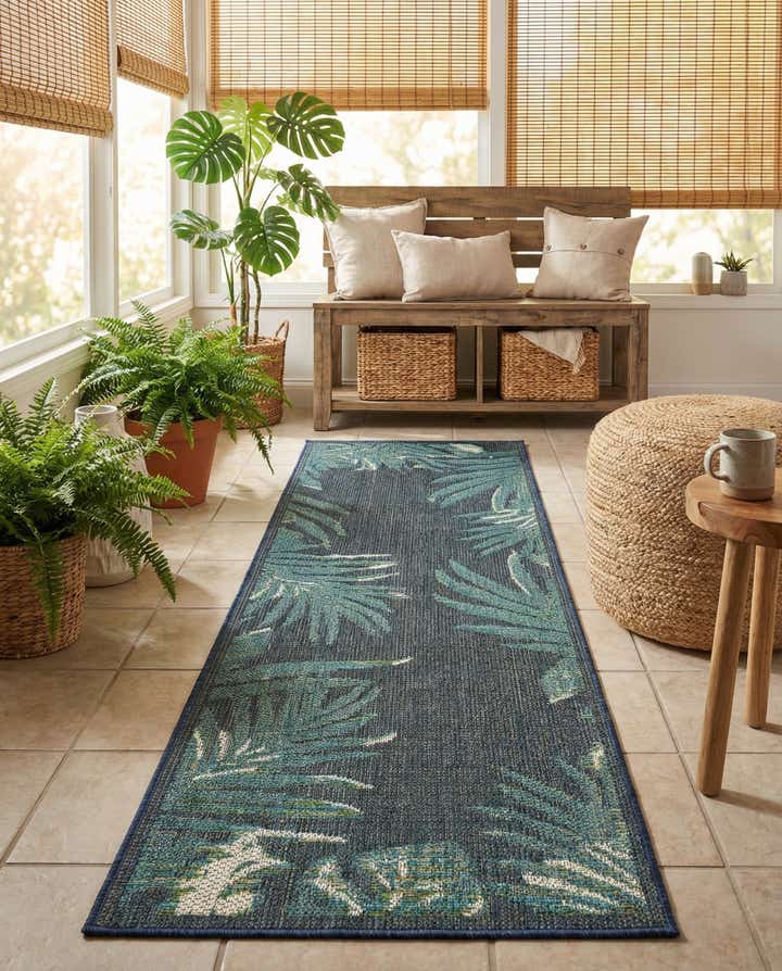 2' x 6' Easy-Clean Baja Indoor / Outdoor Runner Rug