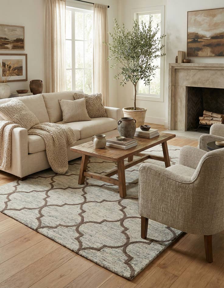 Detail image of 5' 1 x 8' 1 Luna Rug