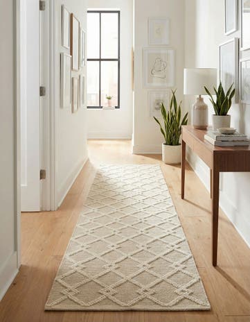 Vanilla Bean Hand Knotted Jill Zarin Dorset Runner Rug