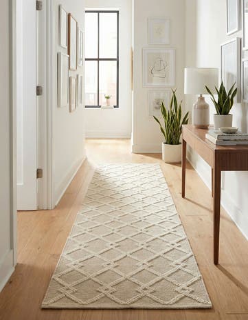 Vanilla Bean Hand Knotted Jill Zarin Dorset Runner Rug