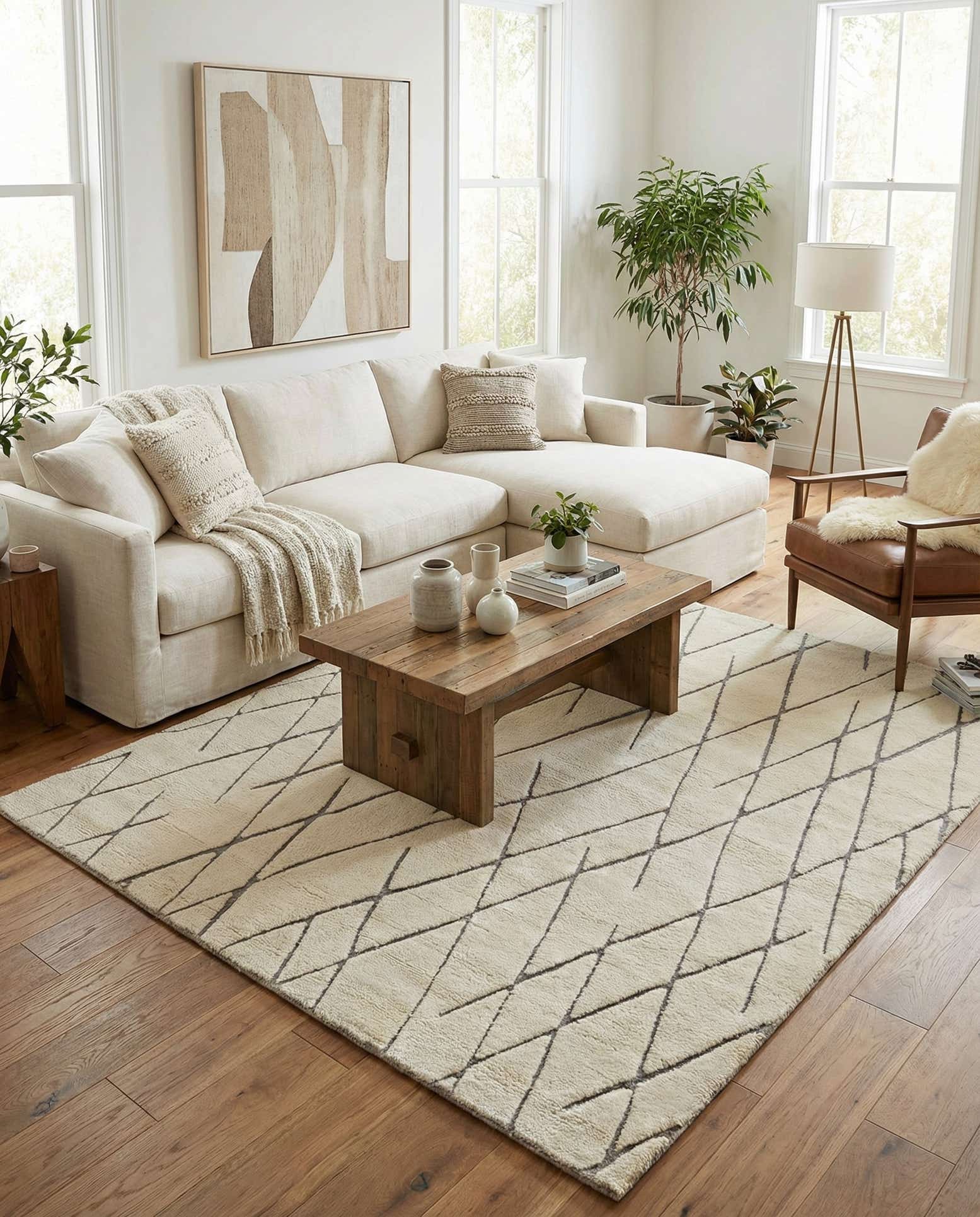7' 10 x 7' 10 Hand Knotted Atlas Moroccan Wool Square Rug