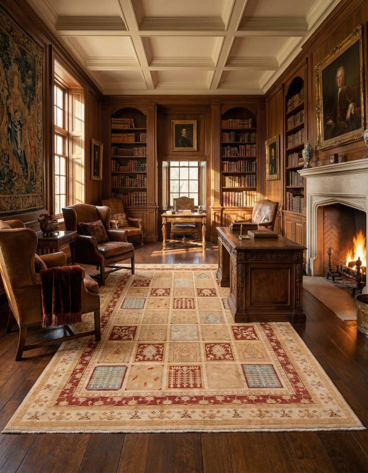 Detail image of 8' 3 x 11' 11  Hand Knotted Ariana Ziegler Oriental Rug