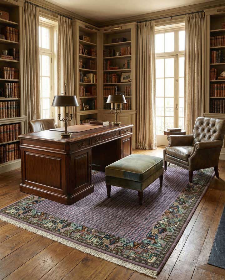 6' 6 x 10' Hand Knotted Tibet Wool Rug
