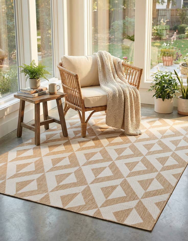 Detail image of 7' x 10' Easy-Clean Jill Zarin Napa Indoor / Outdoor Rug