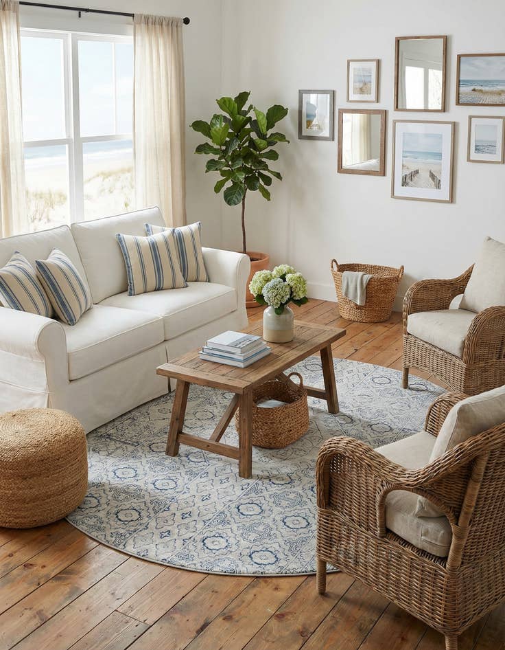 Detail image of  7' x 7' Newport Round Rug