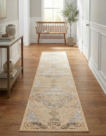 Yellow Highbury Runner Rug