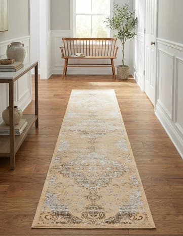 Yellow Highbury Runner Rug
