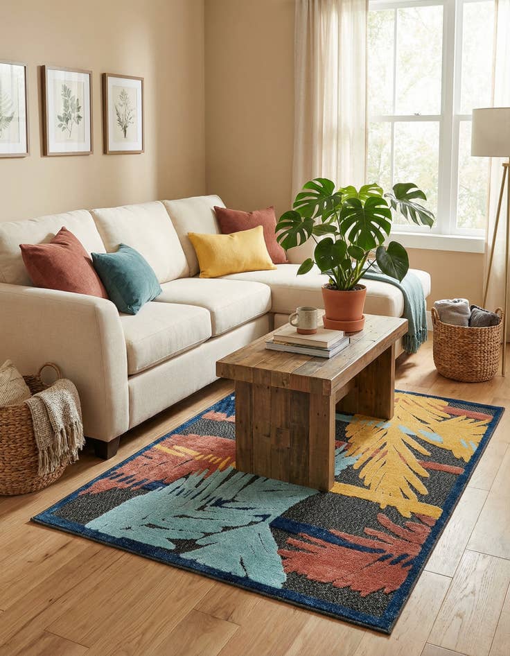 Detail image of  4' x 6'  Washable Belize Indoor / Outdoor Rug