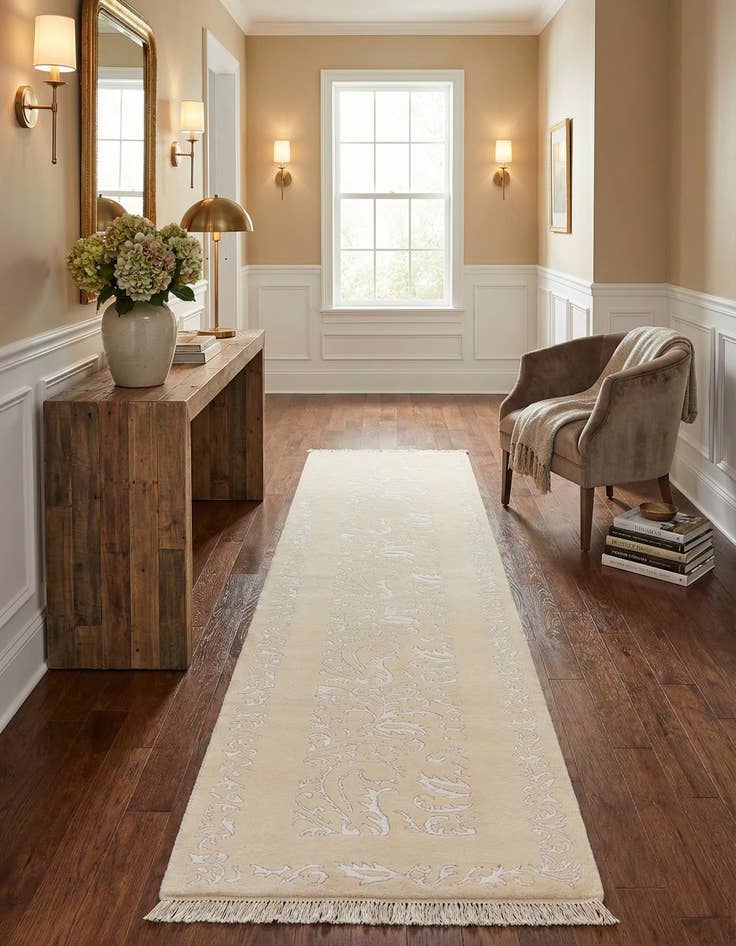 Detail image of 2' 7 x 13' 1  Hand Knotted Darya Wool Runner Rug