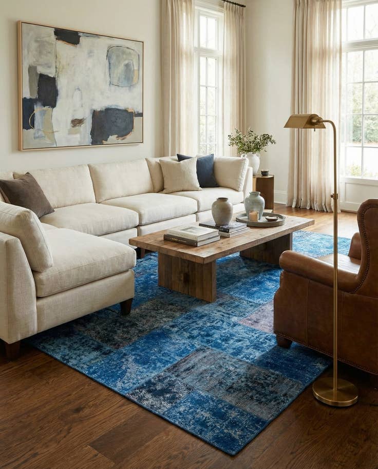 Detail image of 6' 8 x 10' 1 Hand Knotted Ultra Vintage Persian Wool Rug