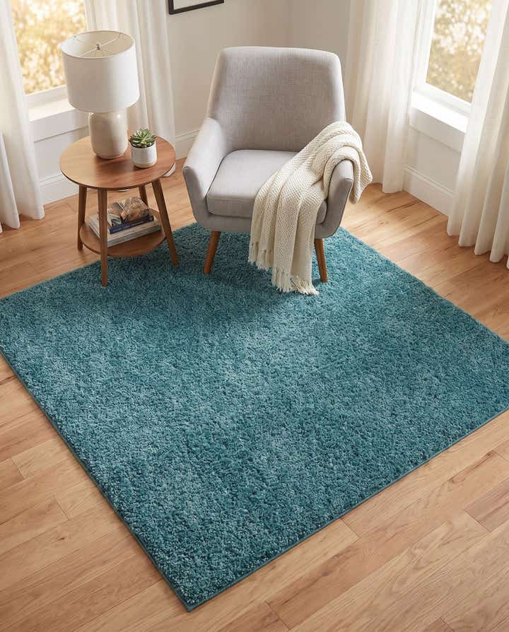 155cm x 155cm Soft Solid Shag Tapis Carré