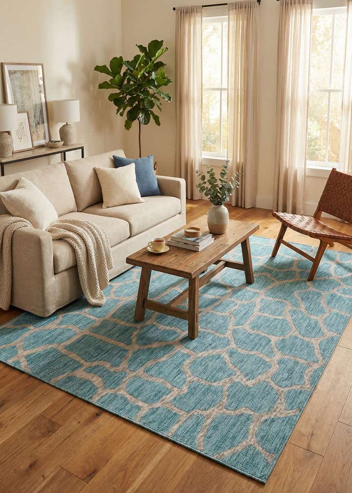 6' x 9' Easy-Clean Safari Indoor / Outdoor Rug