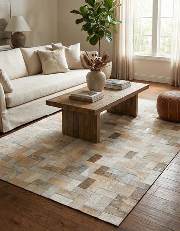 5' 3 x 8' 3 Cowhide Rug