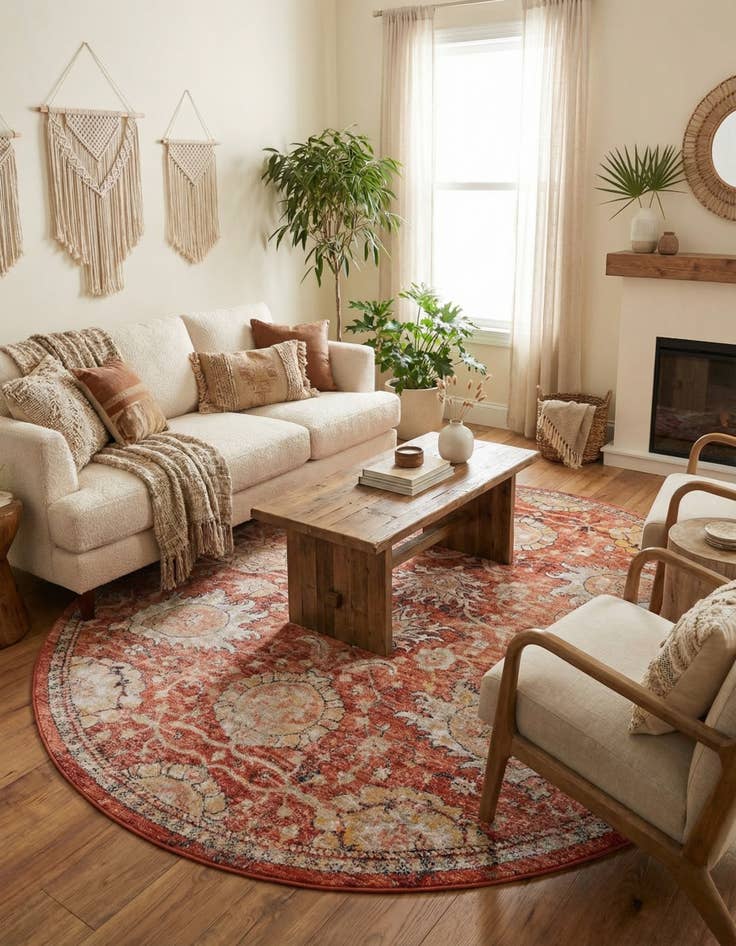 Detail image of 7' 10 x 7' 10 Lola Round Rug