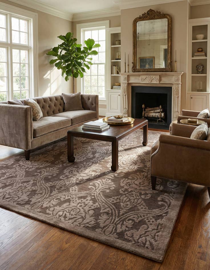 Detail image of 5' 9 x 7' 10  Hand Knotted Darya Wool Rug