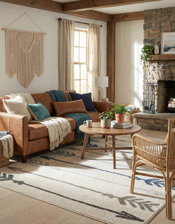 Detail image of 5' 3 x 8' Harvest Rug